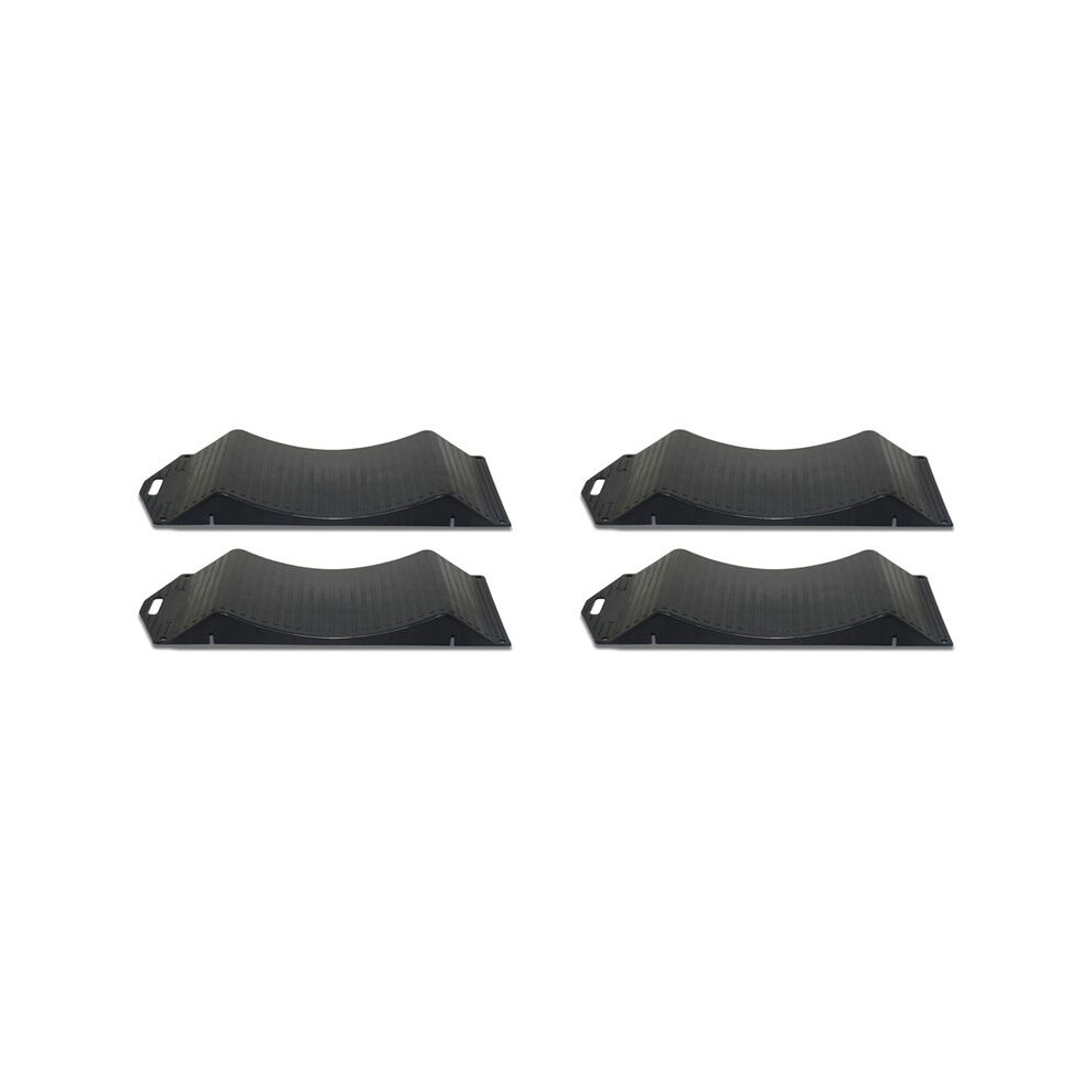 4Pc Tyre Ramp Saver Car Tire Protector Ramp Trailer Part Wheel Protection Device Tire Anti Slip Curved Ramp Tyre Saver,B Brecantia