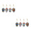 2Sets DIY Rhinestone Skull Keychain Kit Assorted Colors Acrylic Metal 4