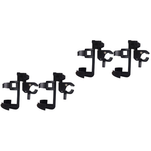 4Pcs Sturdy Black Stroller Cup Holder Easy Install 2