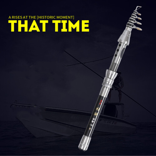 Fishing Rod Carbon Fiber Mini Portable Throwing Pole 2