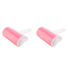 2X Lint Remover Washable Clothes Hair Sticky Roller Reusable Portable Pet Hair Remover Sticky Roller,