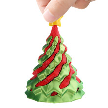 Christmas Tree Decoration with Vibrant Green Finish, Collectible Holiday Desktop Ornament for Table