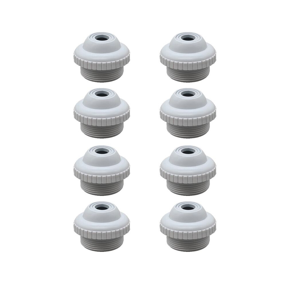 8X Swimming Pool Spa Return Jet Fitting Massage Nozzle Inlet Outlet Bath Tub Nozzle With Adjustable Jet Eyeball 6033107805609