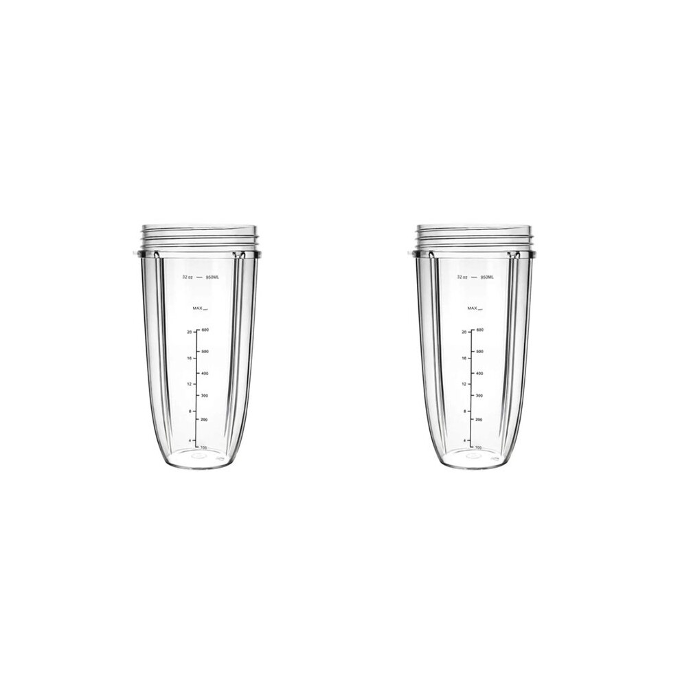2X Replacement Parts Cups,Compatible With Nutribullet Blender 600W And 900W (1 32Oz Cup) 6031055212906