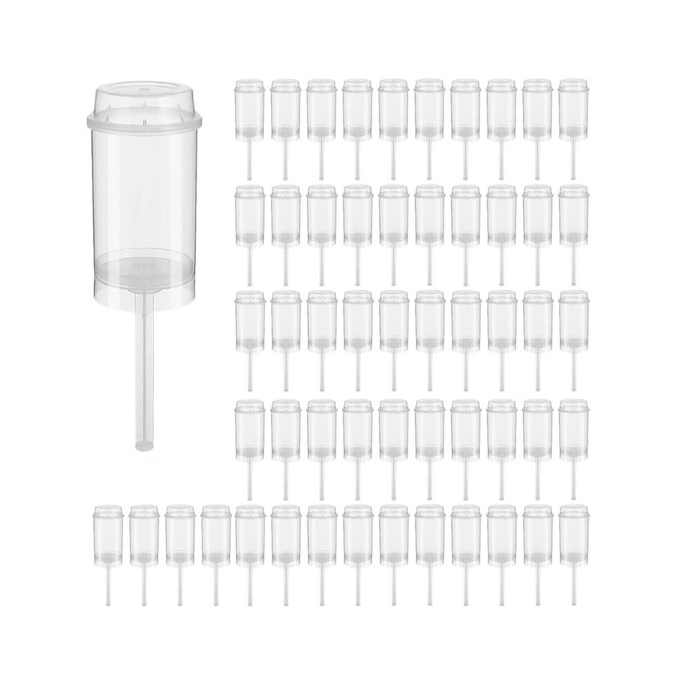 80Pcs Food Pusher Round Shaped Push-Pops Cake Cup With Lid Cake Push Pops Containers Cakepop Round Plastic Container 6032767118906