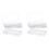 6Pack  Plastic Clear Storage Containers Box,Small Rectangle Empty Organizer Case with Hinged Lid for Collecting Bead 1