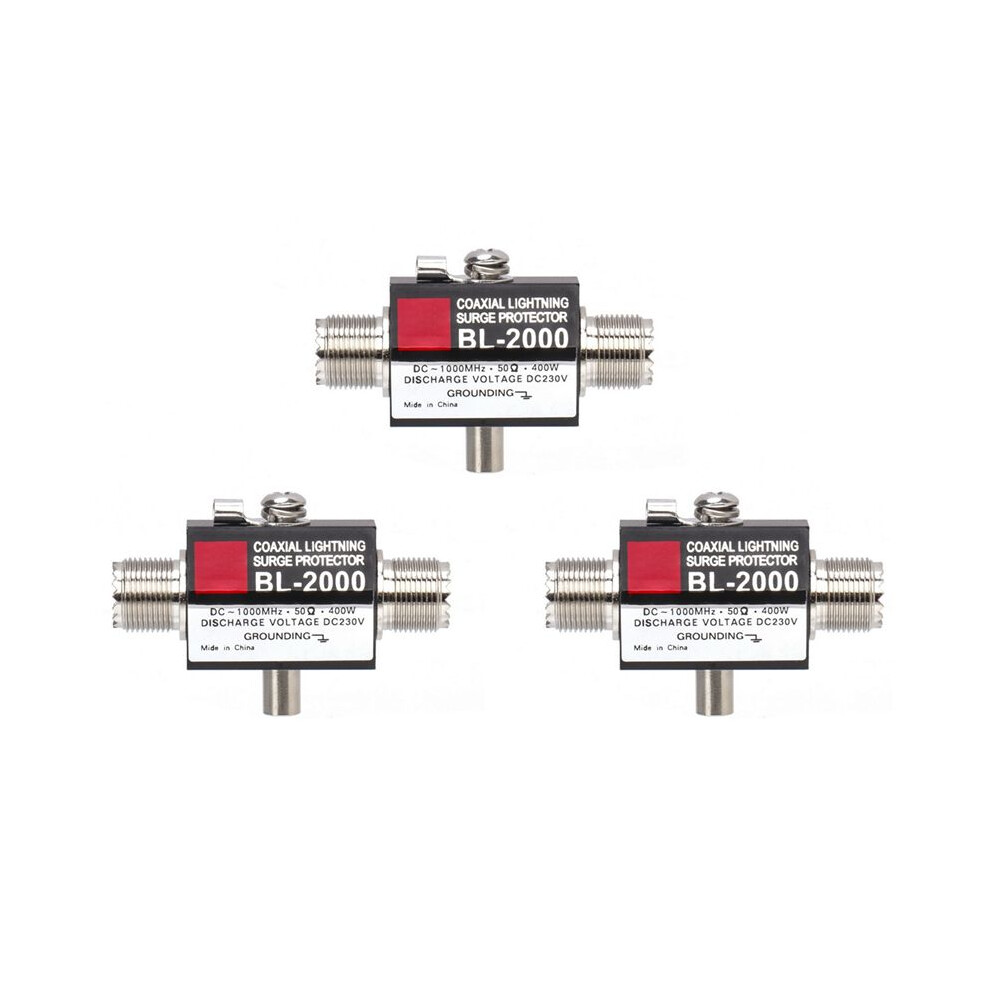 3X Bl-2000 Coaxial -Surge Protector Pl259 Female To Pl259 Female Coaxial -Arrestor -1000Mhz Brecantia
