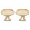 2X Round Foldable Wooden Sofa Clip  Side Table for Wide Couches Arm,Armrest Table for Eating/Drinks/Snacks/Remote 1