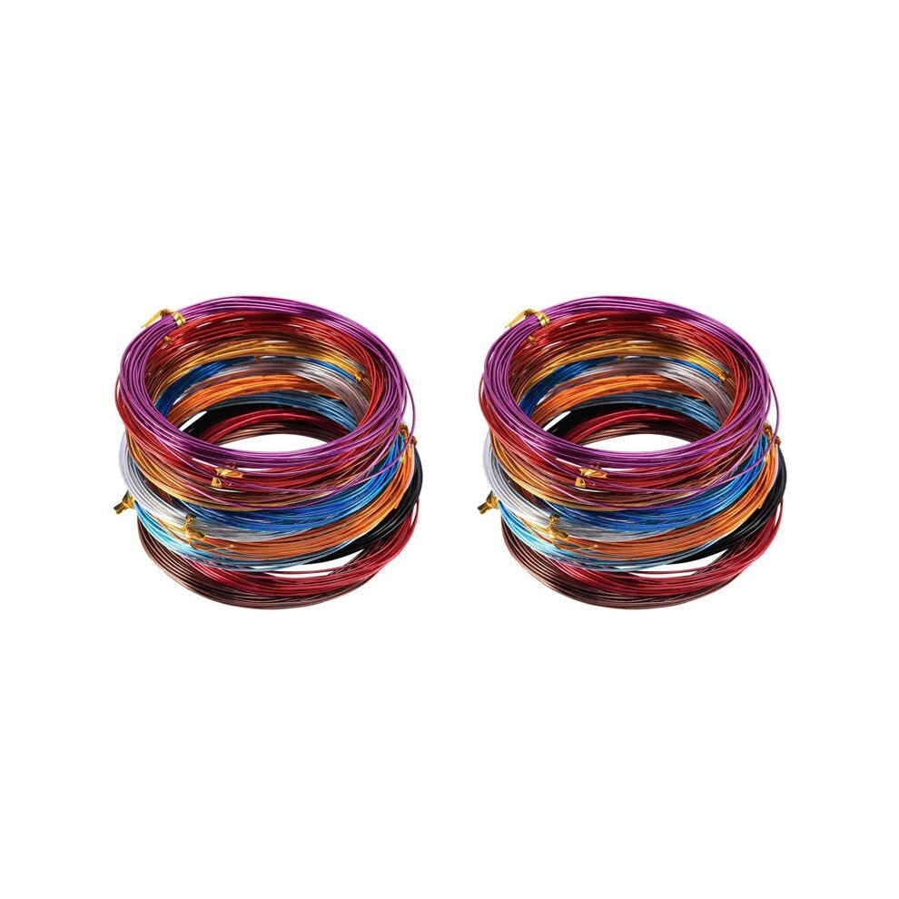 24 Rolls Assorted Colors Aluminium Wire For Diy 1 Mm In Diameter 5 Meters Long 6032990624328
