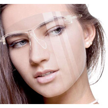AntiFog Face Shield Fits Over Glasses, Ultralight Comfort Design, Crystal Clear Visibility