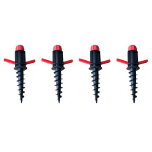 4X Beach Umbrella Sand Anchor Outdoor Camping Grass Auger Spiral Stand Storage Holder Heavy Duty Patio Lawn Home Garden