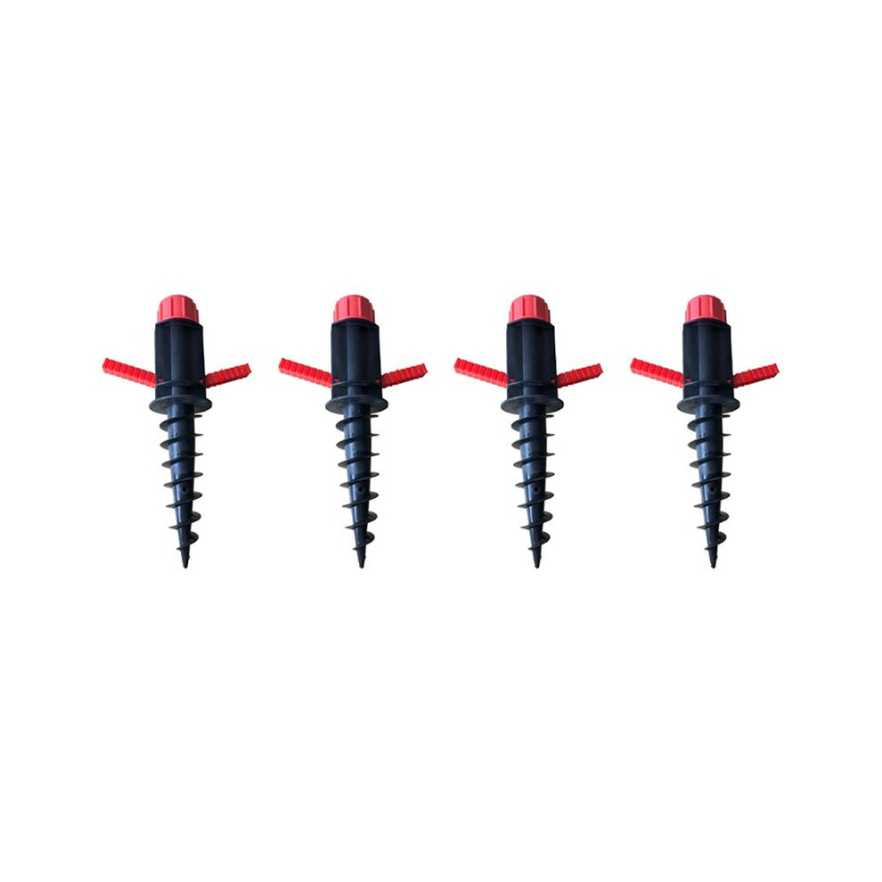 4X Beach Umbrella Sand Anchor Outdoor Camping Grass Auger Spiral Stand Storage Holder Heavy Duty Patio Lawn Home Garden Brecantia