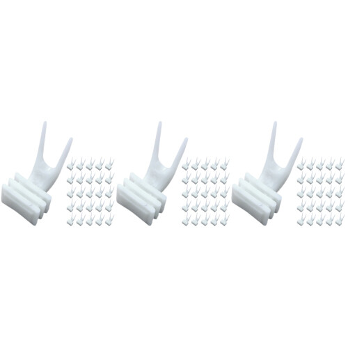 150Pcs Plastic Parrot Cage Food Holders White for Foraging Use 2