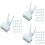 150Pcs Plastic Parrot Cage Food Holders White for Foraging Use 5