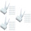 150Pcs Plastic Parrot Cage Food Holders White for Foraging Use 6