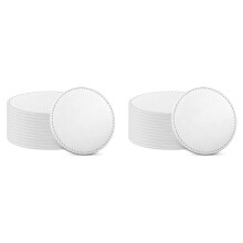 24 Pièces Sous-Verres Ronds par Sublimation Sous-Verres par Sublimation de 4 Pouces Sous-Verres Ronds Antidérapants Vierges par Transfert de Chaleur