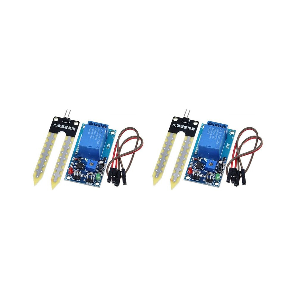 2X 12V Soil Moisture Sensor Relay Control Module Automatic Watering Of The Humidity Starting 6031744212026