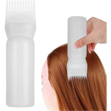 Hair Smear Bottle, Hair Dye Comb Applicator Essential Hair Dye Tools Root Comb