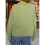 Damen-Pullover mit Rundhalsausschnitt, Rippstrick, Fisch-Grafik, Oversize-Pullover im Y2k-Stil Hellgrün M 5