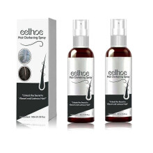 (2pcs) Hair darkening spray natural black hair covers gray hair smooth shiny moisturizing thick hair care spray