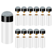 Puntas para Tacos de Billar con Virolas para Palos de Billar Puntas para Palos de Billar Atornillables Puntas para Palos de Billar de 12 mm