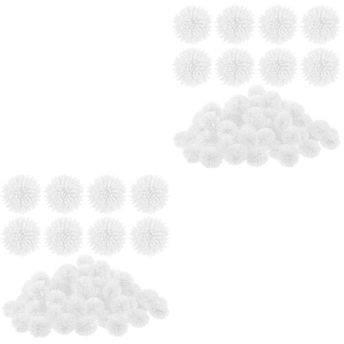 200Pcs White Flower Aroma Diffuser Pe Material for Indoor and Car 1