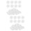 200Pcs White Flower Aroma Diffuser Pe Material for Indoor and Car 6