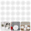 200Pcs White Flower Aroma Diffuser Pe Material for Indoor and Car 8