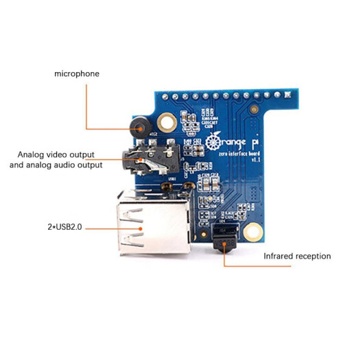 3X Expanding Board Adapter Board Module for Oranger Pi Zero USB Interface 2