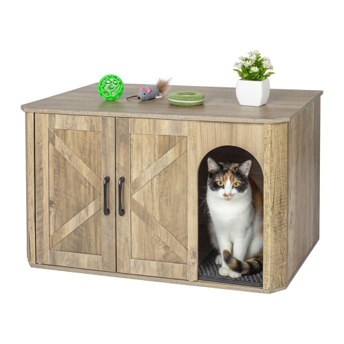 Cat Litter Cabinet - Discreet, Spacious, Multi-Functional