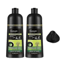 (2pcs, black) Yaguan Herbal Black Dew Shampoo, Black Hair Dye Shampoo 3-In-1 Dye Hair Colorin 25-26