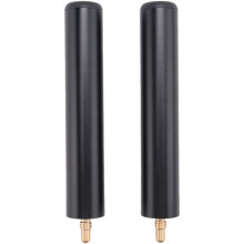 2 Stuks Keu Stick Verlenger 6inch Biljart Pool Keu Verlengstuk voor Biljartkeuen Zwart