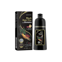 (black) 1-3pcs Natural Herbal Instant Black Hair Dye Shampoo For White Hair Coloring New Arrival S03