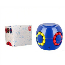 Fidget Cube Sensory Toy with 360 Rotating Design for Stress Relief ADHD Autism Kids and Adults Blue