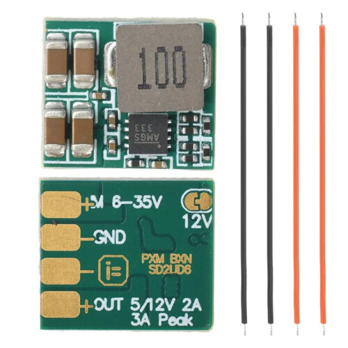 Voltage Regulator Module 5V/12V Output for RC FPV Racing Drone,  2-8S BEC 1