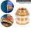 Solid Brass Bulkhead Fitting,15Set 1/2In Female 3/4In Male Solid Brass Water Tank Connector Threaded with Silicone Rings 9