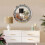 Silver Crystal Diamond Round Wall Mirror 60cm 2