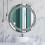 Silver Crystal Diamond Round Wall Mirror 60cm 1