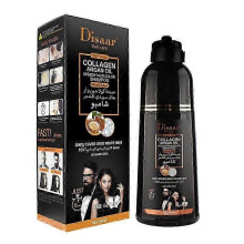 Instant Black Hair Dye Shampoo - Herbal Extract Formula for Natural-Looking Colour