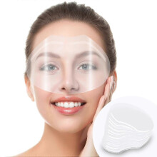 100PCS Face Shield for Shower, Clear Eyebrow Shower Visor for Adults Eyelash Extensions, Eyelid Surgery, Lash Aftercare for Salon Supplies & Permanent