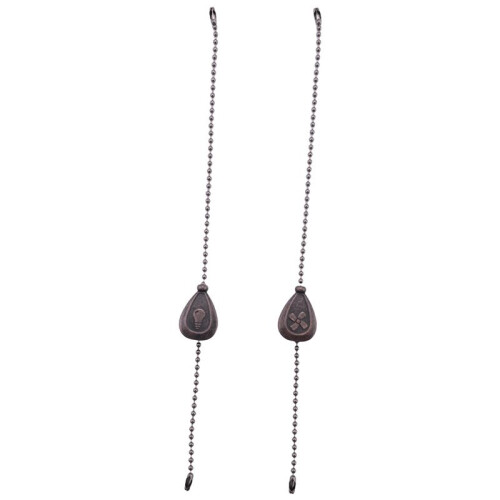 8Pcs Bronze Ceiling Fan Pull Chain Set, Decorative Fan Pull Chain Pendant Extension, Lighting & Fan Beaded  Fan Pull 2