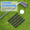 5st Golfklubbskaftförlängningsstav Förlängningsstav Golfskaft Driver Fairway Golfskaftförlängning 0,550 7