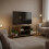 Meuble TV à 4 compartiments, finition effet bois 2