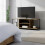Meuble TV à 4 compartiments, finition effet bois 3
