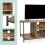 Meuble TV à 4 compartiments, finition effet bois 5