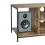 Meuble TV à 4 compartiments, finition effet bois 6