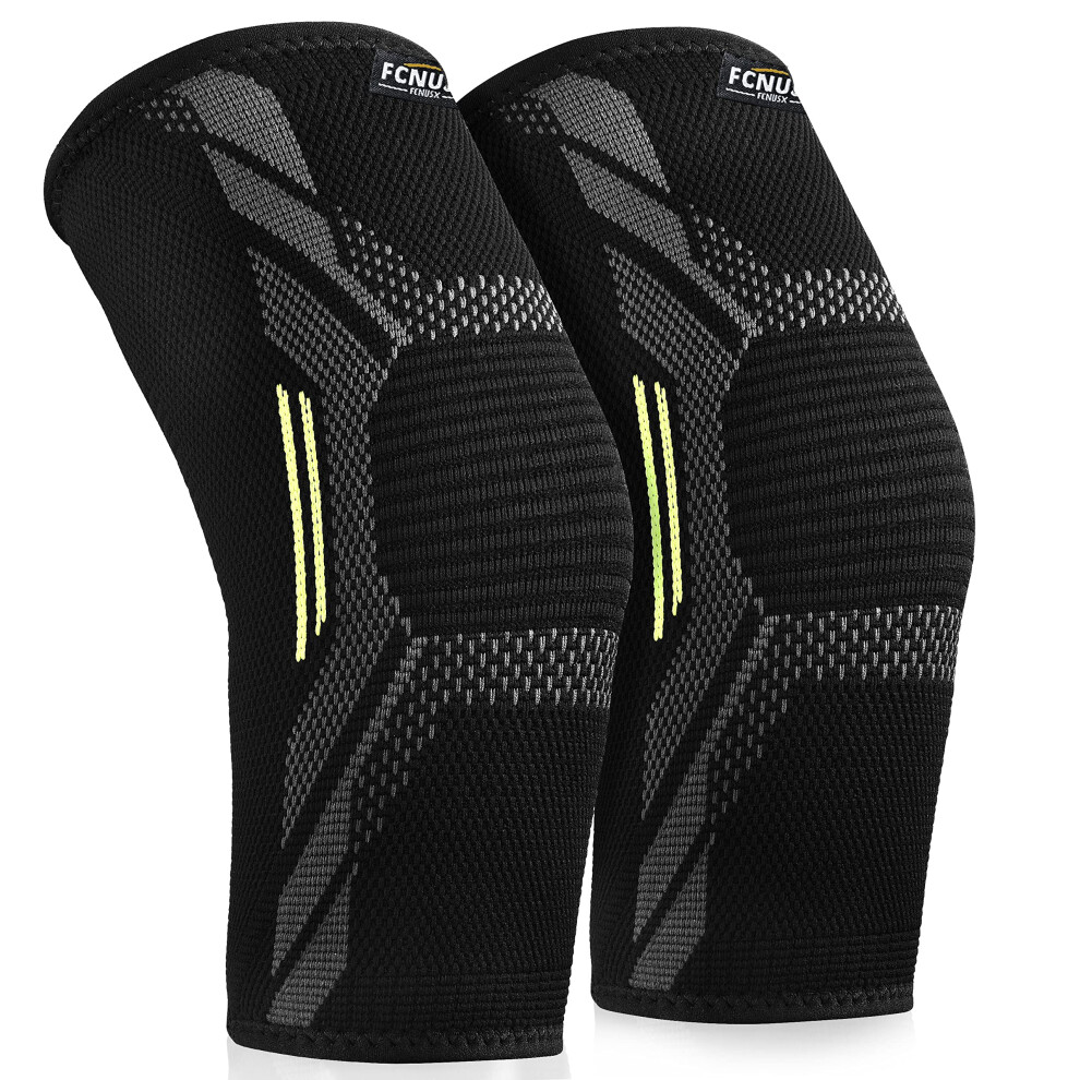 Elbow Compression Sleeve for Tendonitis and Tennis Elbow Brace Support, Comfortable AllDay Fit (1 Pair)