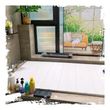 Foldable Bathtub Tray with PVC Heat Retention Cover, Waterproof Easy Clean Bath Lid, White, 22 Sizes