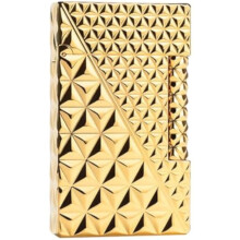 Vintage Brass Kerosene Lighter with SlideWheel Ignition, Engraved Gold Finish, Refillable Gift for Men