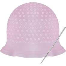 (Purple) Silicone Highlight Cap,reusable Solon Hairdressing Cap For Highlighting Hair Salon Hair Dye Cap Frosting Coloring With Metal Hook